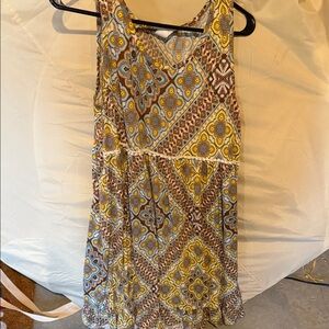 Honeyme Geometric Patterned Mini Dress